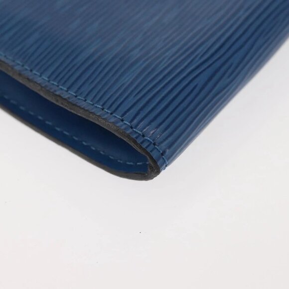 LOUIS VUITTON Epi Pochette Accessoires Pouch Blue M52985 LV Auth 144296 - Picture 13 of 16